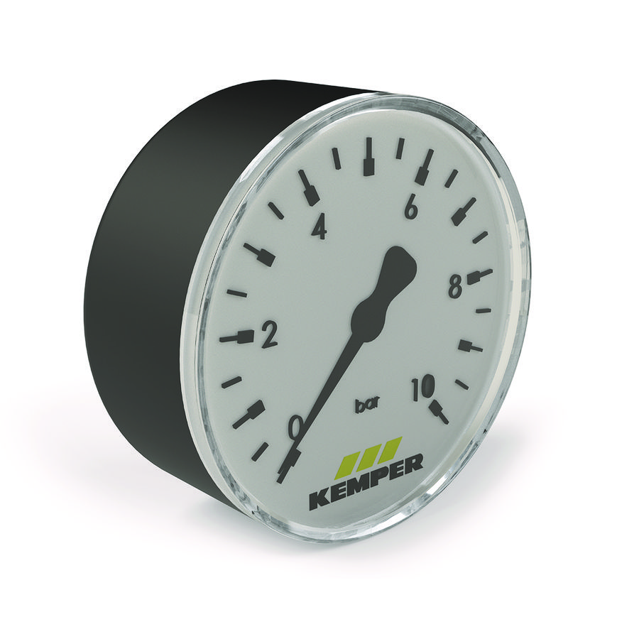 Manometer met verticale aansluiting 1/4"