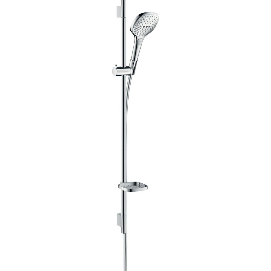 Glijstangset Raindance Select E120 3 straalsoorten chroom 90mm