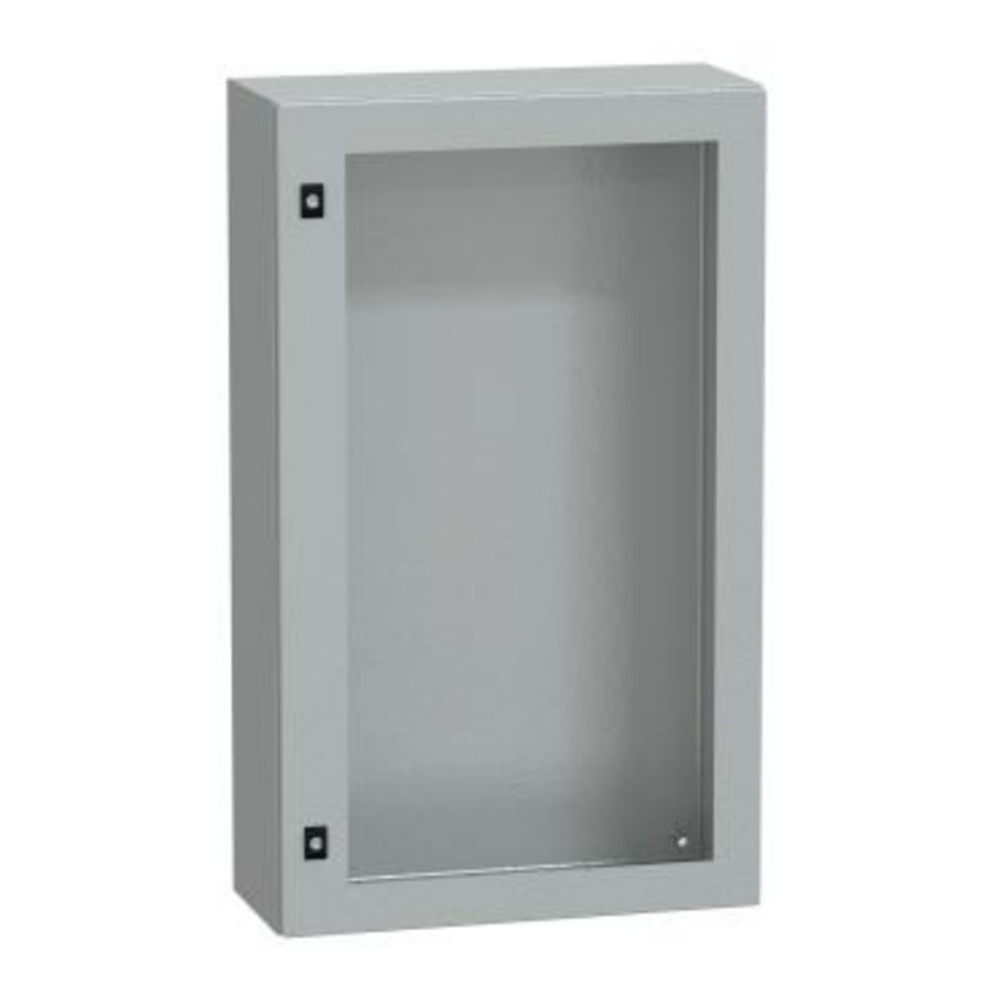 Deur 1000x600x250mm IP66 / IK10 Transparant RAL7 Spacial CRN