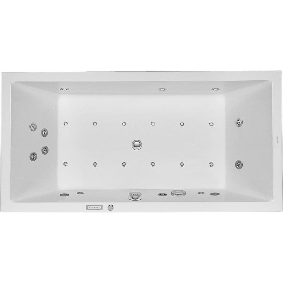 Whirlbad Starck 1800x900mm wit inbouw 2 rugstenen Combi E