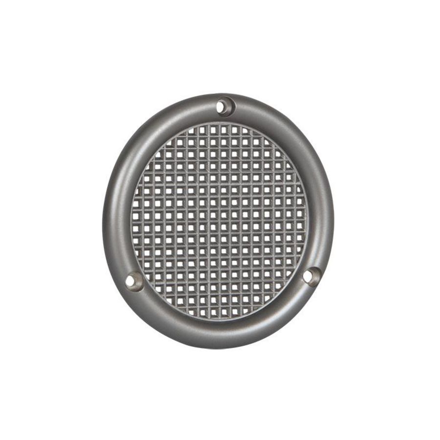 Ventilatierooster kunststof Ø45mm vlak RVS