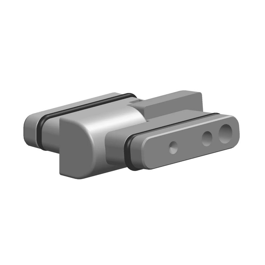 Scharnier v. bidet 40x38x14mm Dark Platinum gebors.