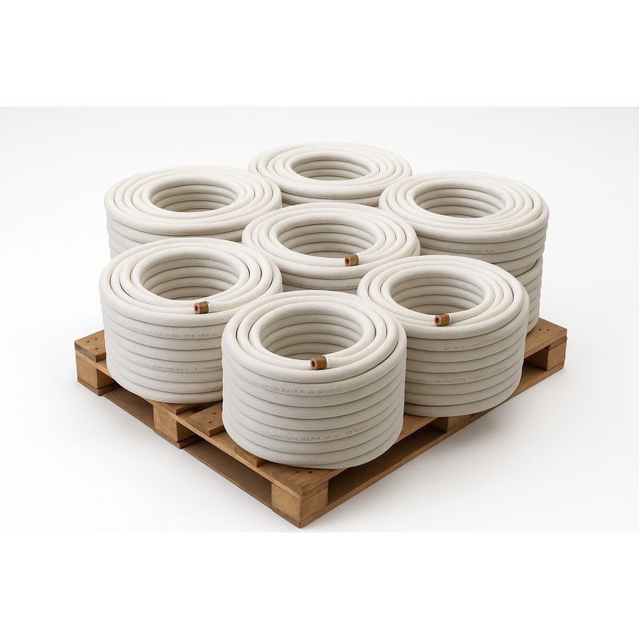 Rol a 20mtr. WICUClim Duo geisoleerde koperen koelleiding 3/8"+5/8" zwart (9,52mm/15,88mm) VVE=8
