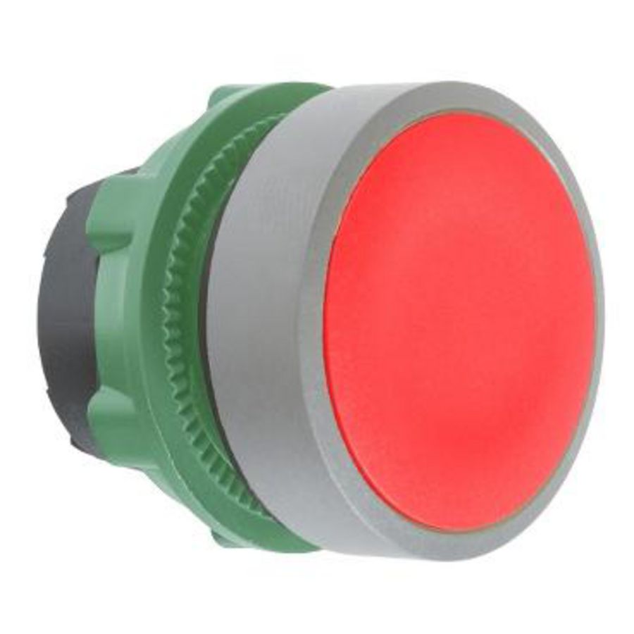red flush pushbutton head push push colour plated grey
