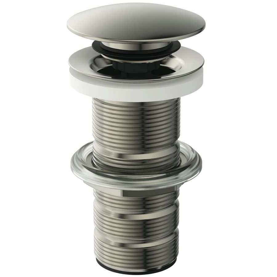 LUXURY CLICKER BASIN WASTE SOLID silver storm (rvs look)