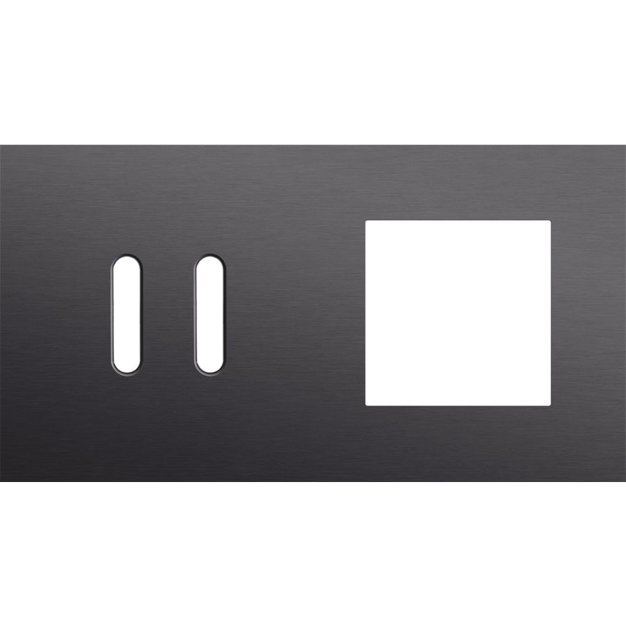 Afdekplaat 2-voud horiz. 71mm centerafst. 224-56807