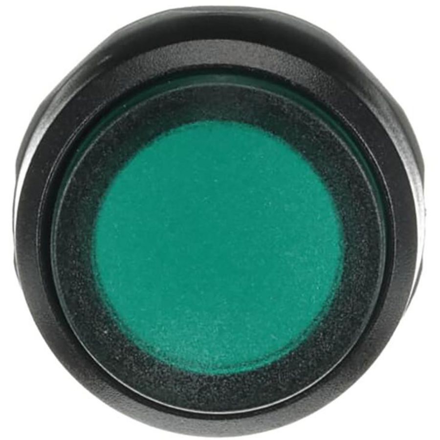 Verlengde knop Compact terugverend 1NO groen LED 100-130V