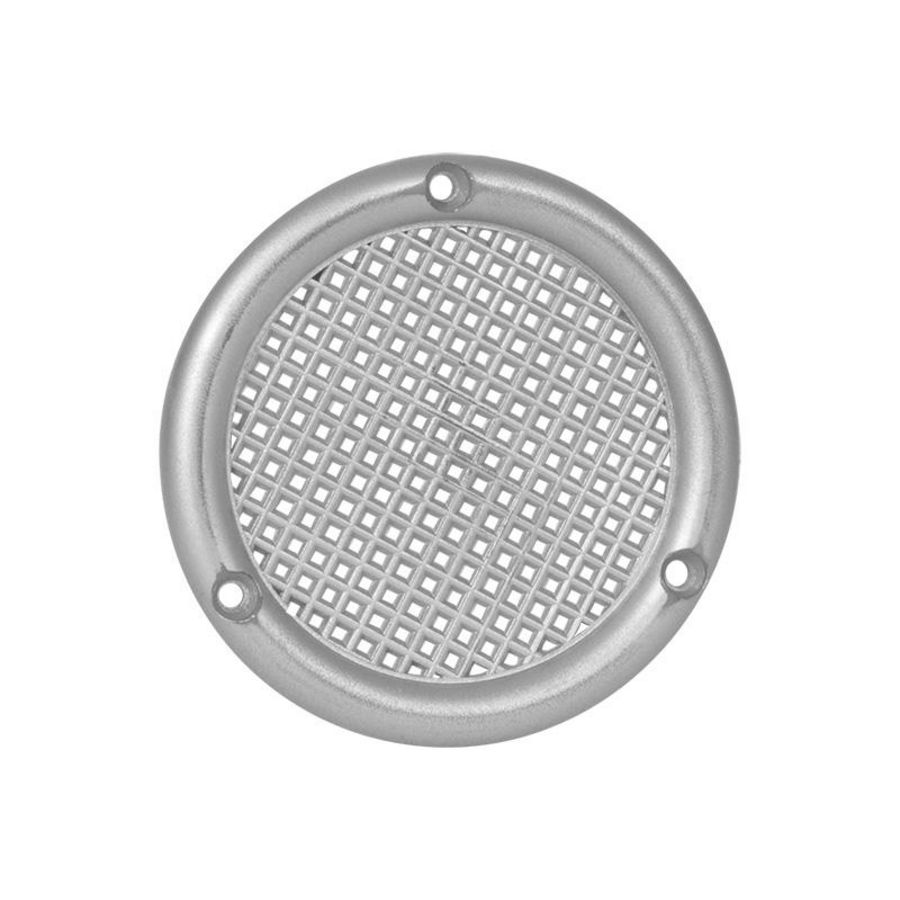 Ventilatierooster kunststof Ø45mm vlak aluminium