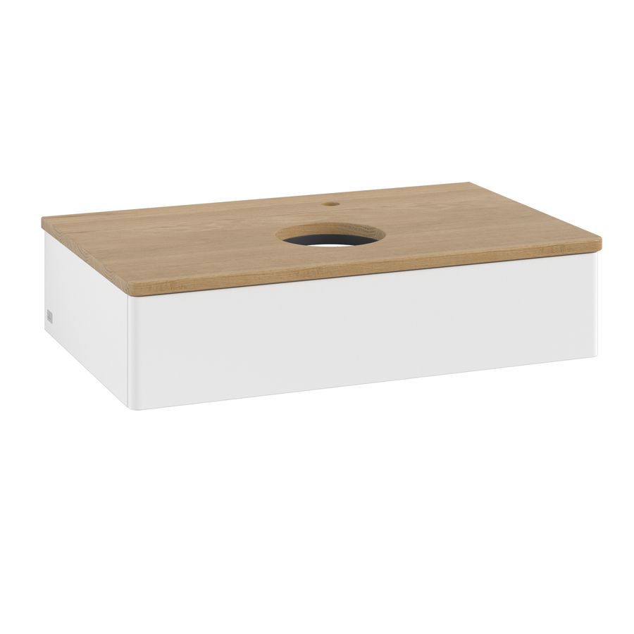 Wastafelonderkast Antao 800x190x500mm White Matt Lacquer L08051MT