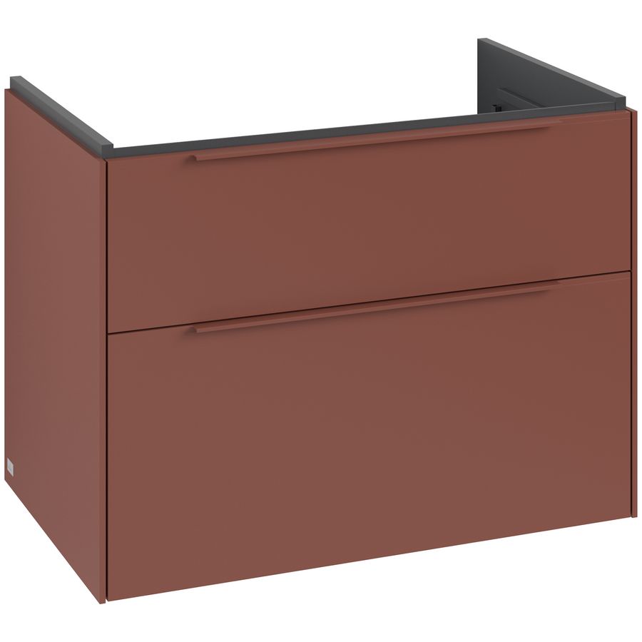 Wastafelonderkastkast SUBWAY 3.0 772x576x478mm Wine Red C57402AH greep monochroom