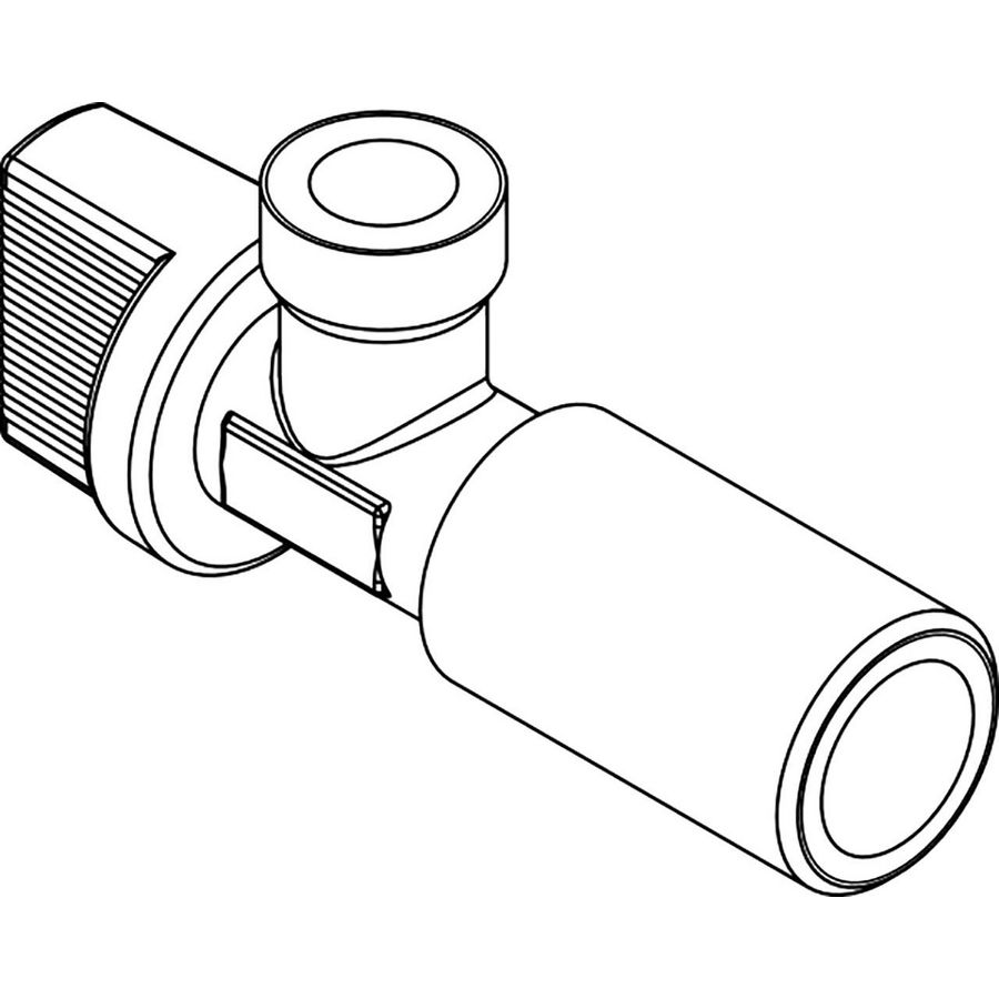 Hoekstopkraantje 1/2" lang