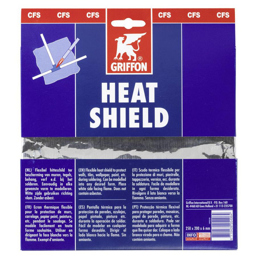 Glasvezeldoek Heat-shield 25X19cm VVE=12