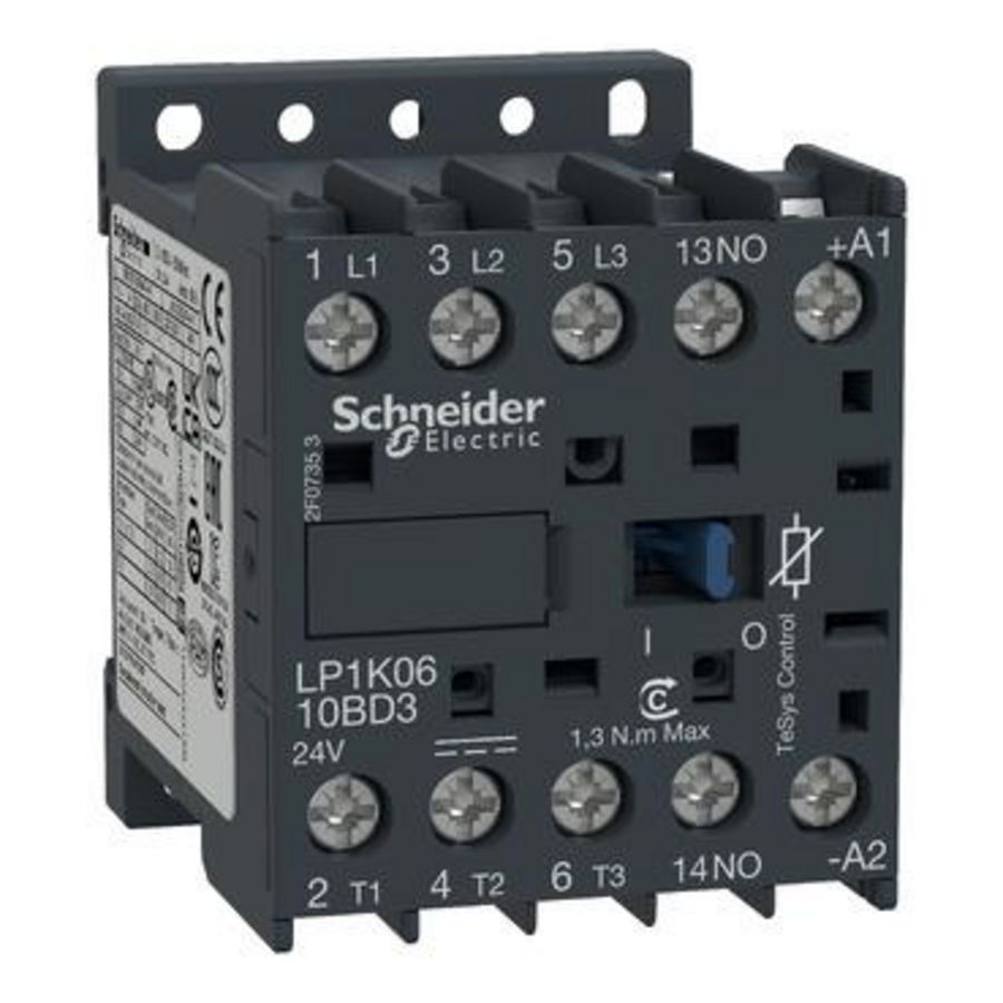 Contactor 3M HC 1M AC-3<=440V 12A Stuurspanning 24V K