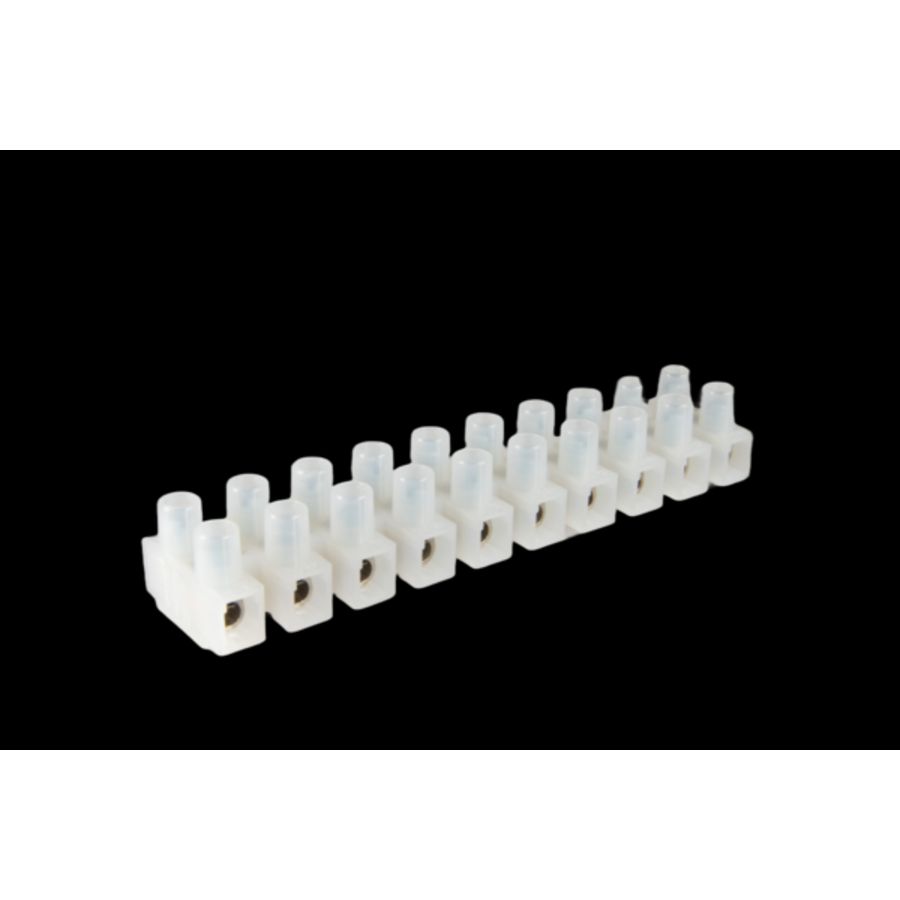 Kroonsteen 10-polig transparant met kabelbeschermer VVE=3000