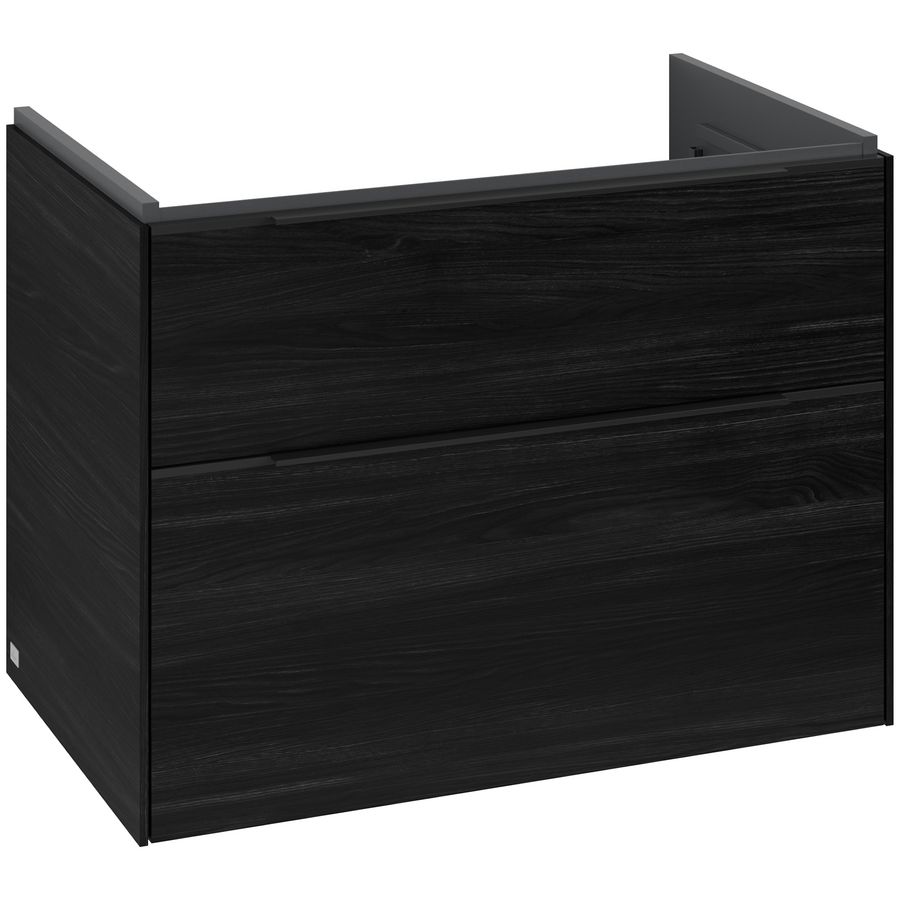 Wastafelonderkastkast SUBWAY 3.0 772x576x478mm Black Oak C57401AB greep Volcano Black