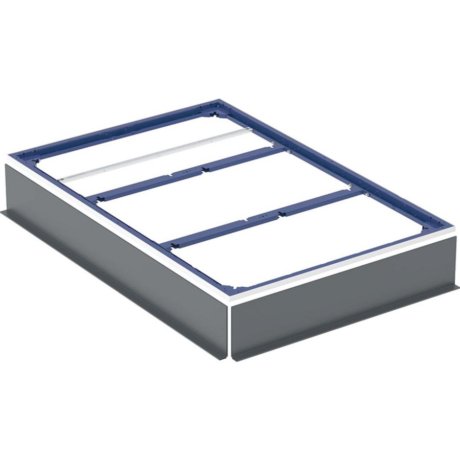 Installatieframes voor douchevloer 150–180cm voor tien steunpoten: 150x100cm