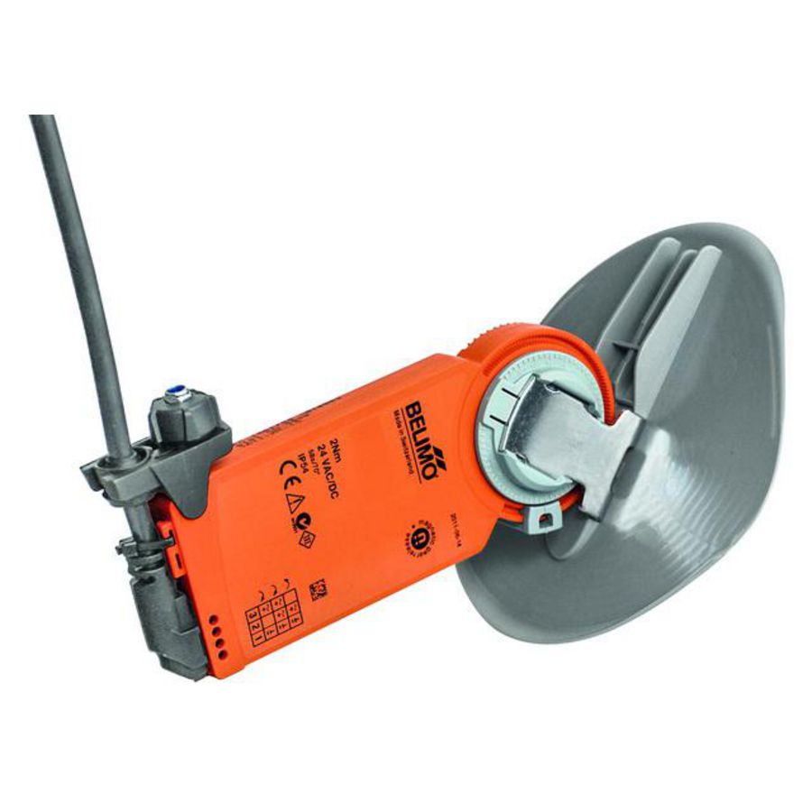CM-induct 230V od m.klepblad v kanaal 150mm linksdr.