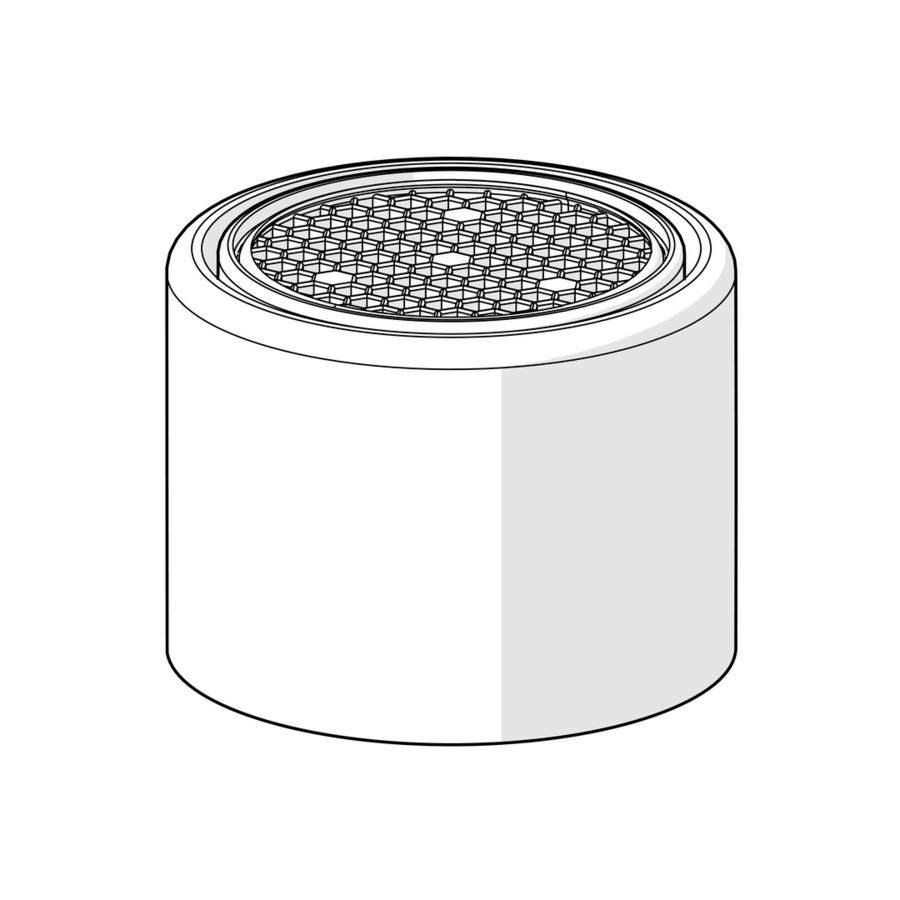 Oras Group, Mousseur, M24x1 STD HC PCA, 6 l/min, Mat zwart