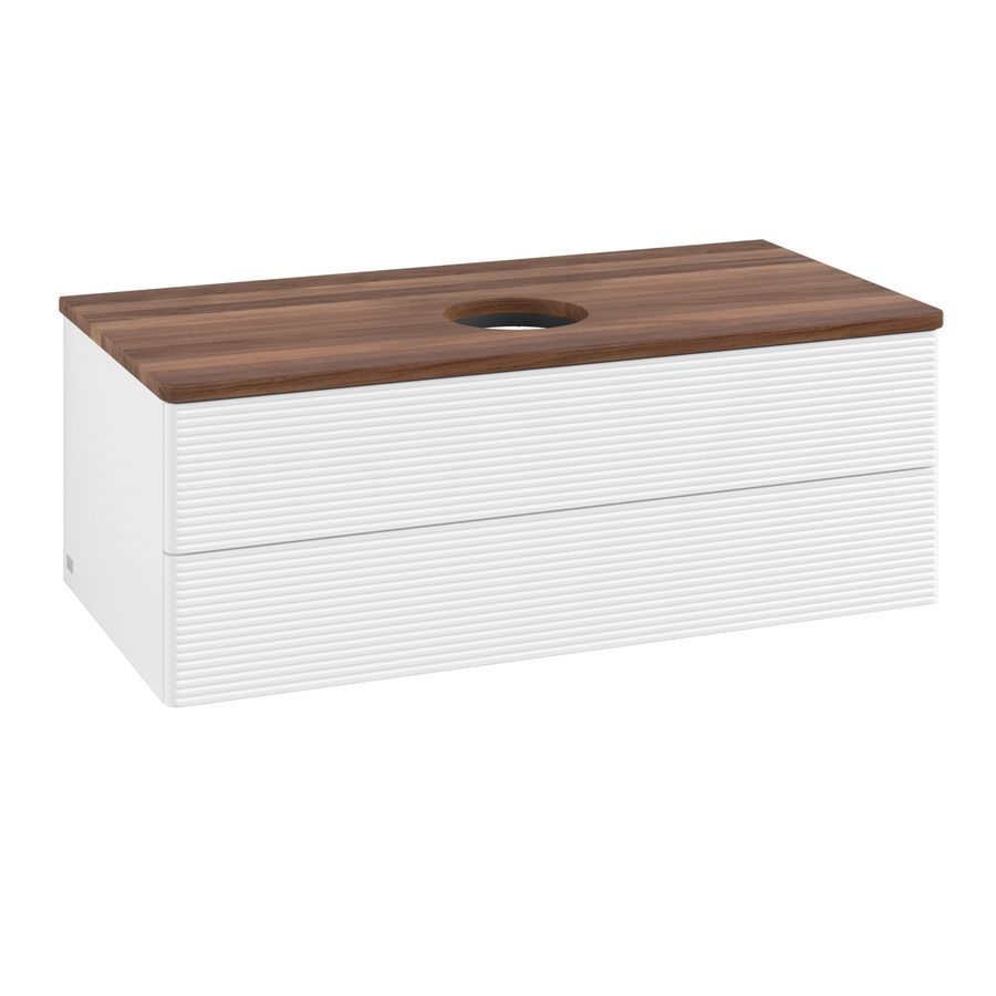 Wastafelonderkast Antao 1000x360x500mm White Matt Lacquer K20112MT