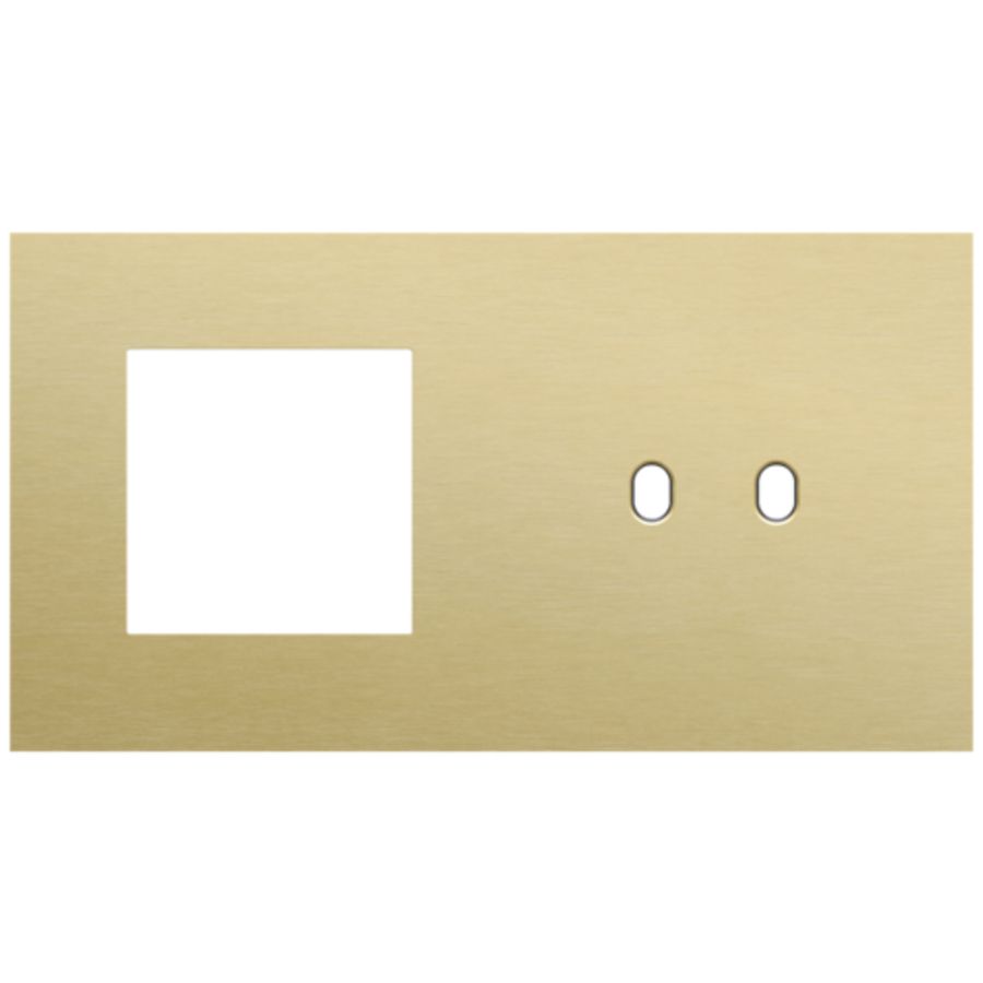 Afdekplaat 2-voud horiz. 71mm centerafst. 227-57808