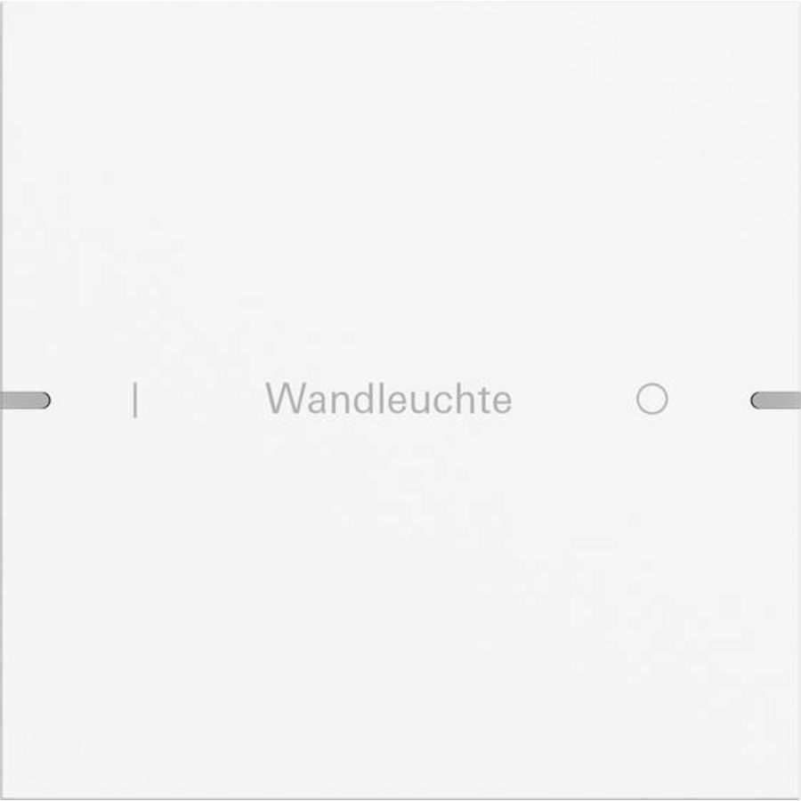 Wippenset 1-voudig indiv. tastsens.4.95 alum.zuiver wit m(gel.)