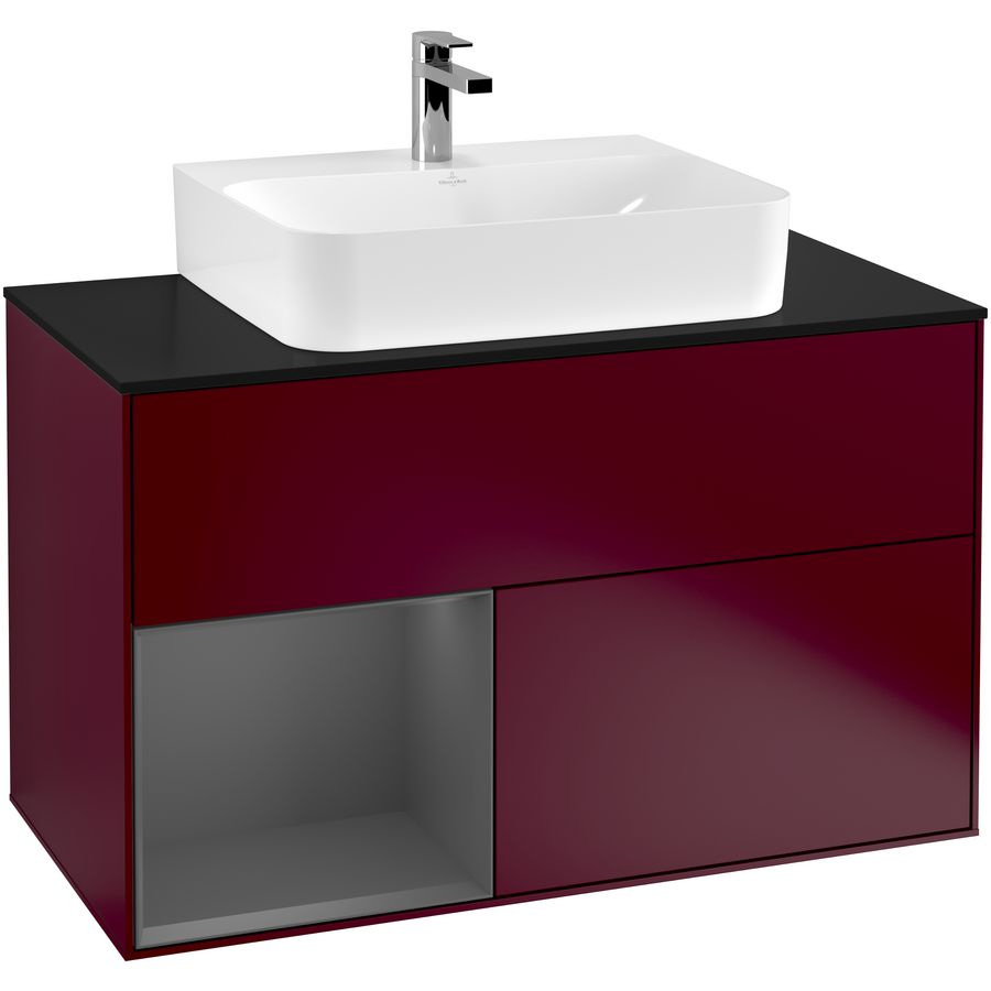 Wastafelonderkast Finion 1000x603x501mm Peony Matt Lacquer F112GKHB