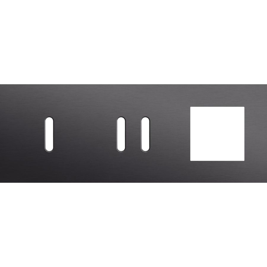 Afdekplaat 3-voud horiz. 71mm centerafst. 224-56723