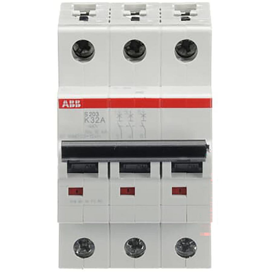 Installatieautomaat 6kA 3-polig K-karakteristiek 32A