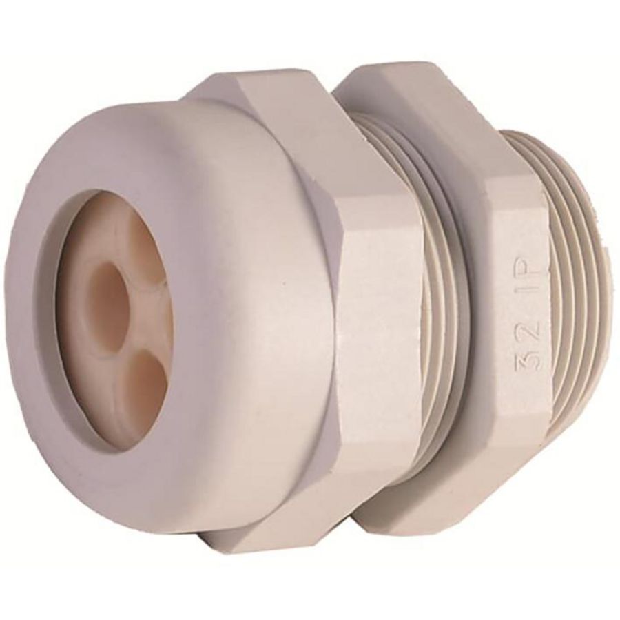 Wartel+meerdere gaten poly 6+25 glasvezel M20 Num VVE=1000