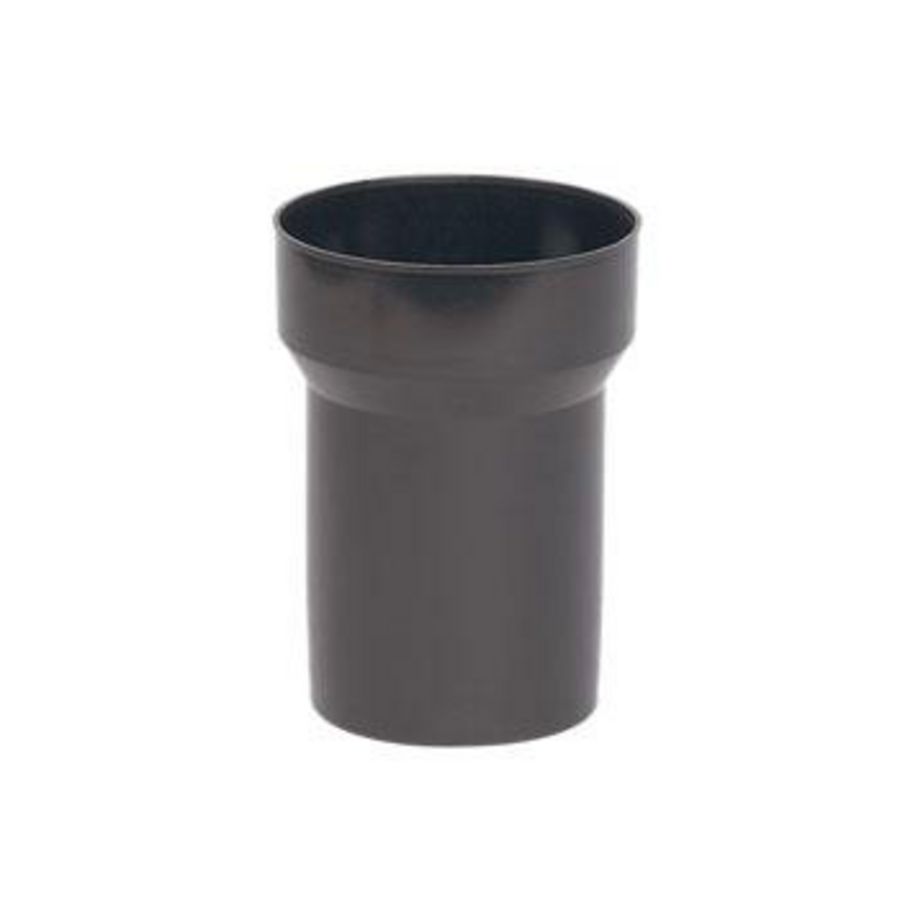 Verloop kunststof zwart 131x110mm tbv dakdoorvoer Ø131mm