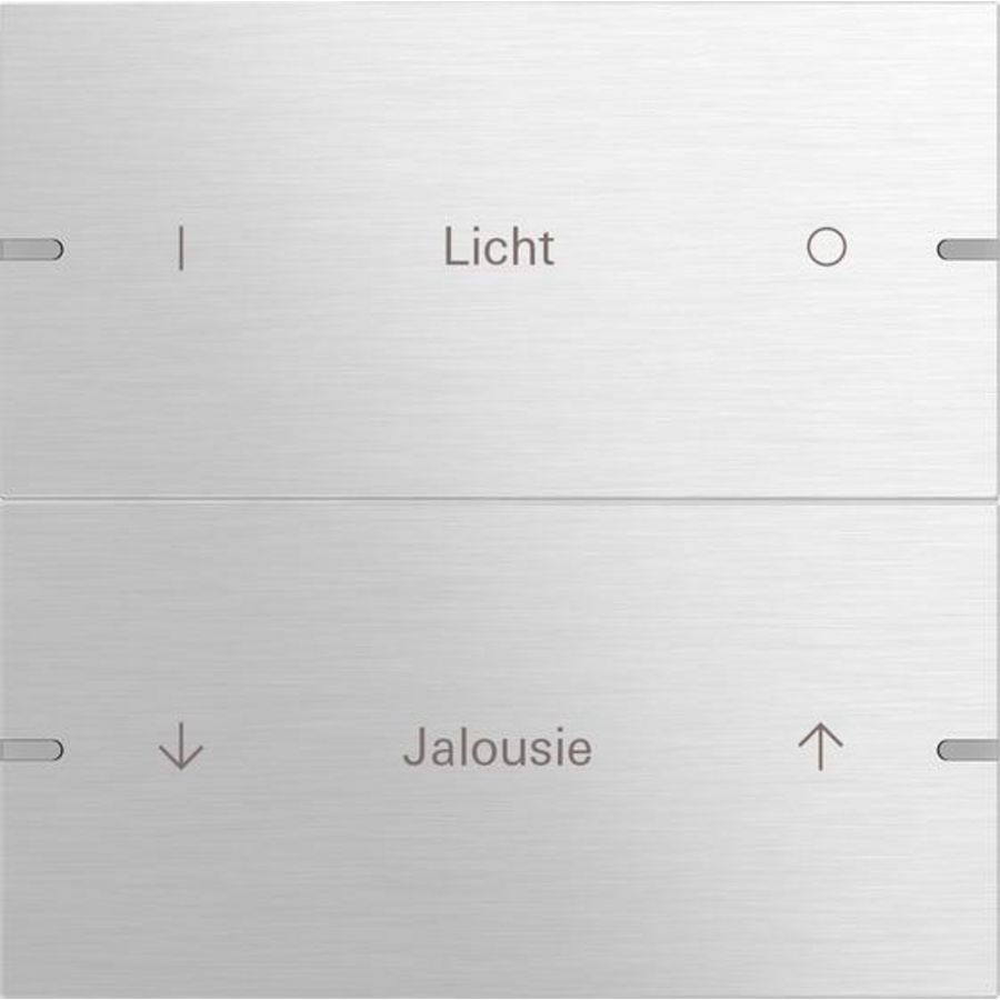 Wippenset 2-voudig indiv. tastsens.4.95 aluminium(geanod.)