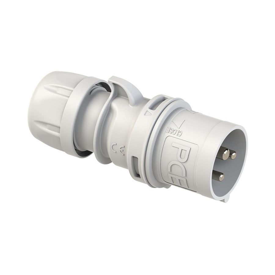CEE-stekker / contactstop 16A 3p 50V Overig 1h grijs IP44 Shark VVE=10