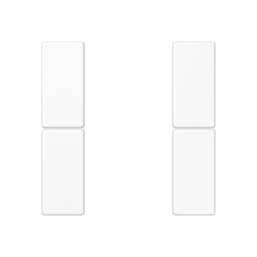 Tastafdekking compleet 2-voudig A(S)500 alp. wit KNX