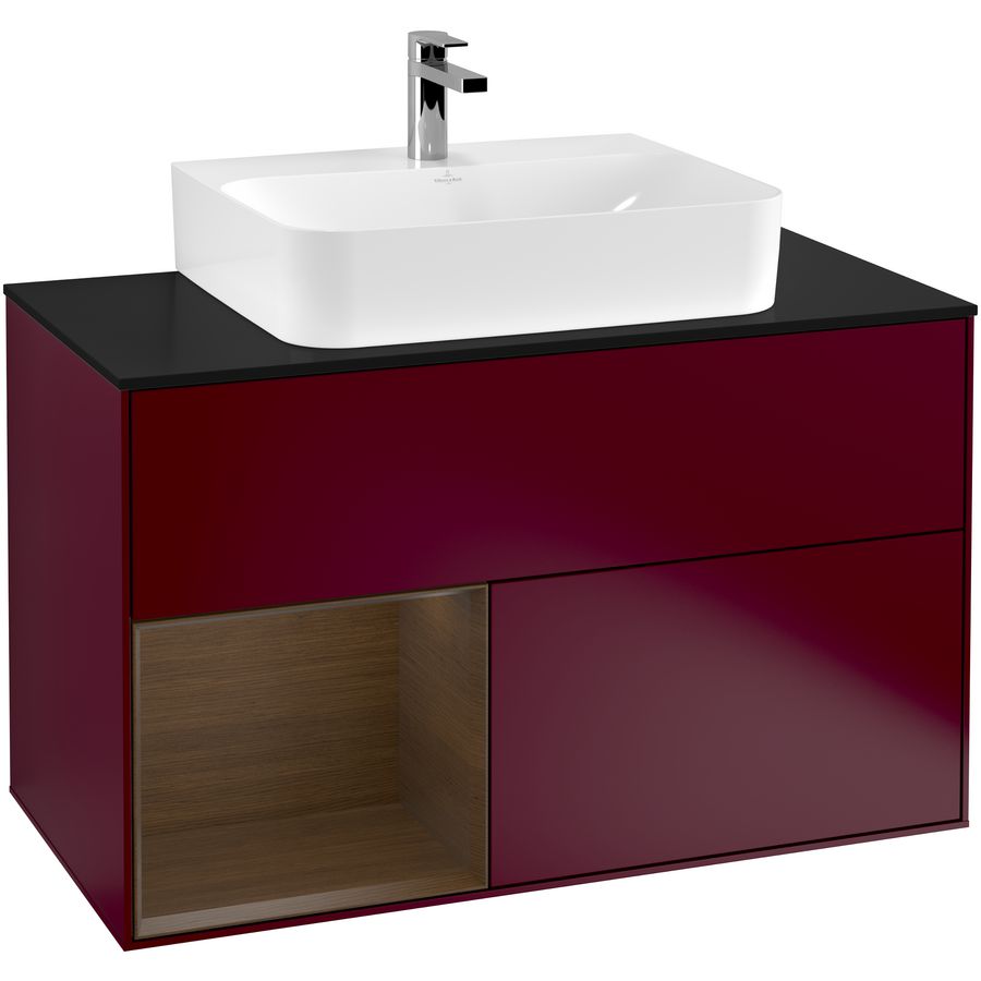 Wastafelonderkast Finion 1000x603x501mm Peony Matt Lacquer F112GNHB