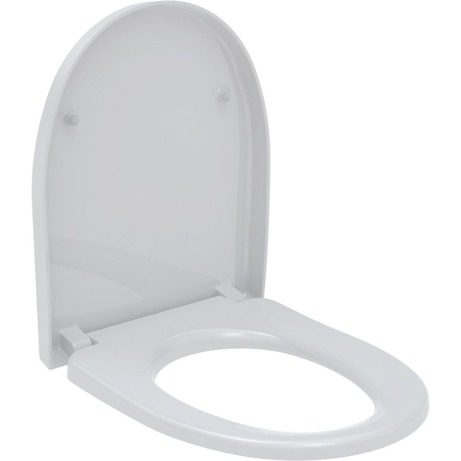 PROMO D-Star 300 closetzitting met deksel wit RVS QR (1409263401)