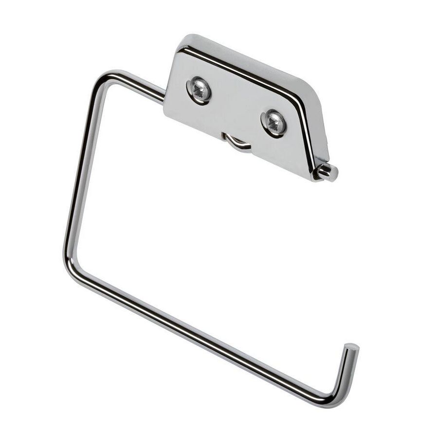 Closetrolhouder chroom met beugel zonder klep HOTEL
