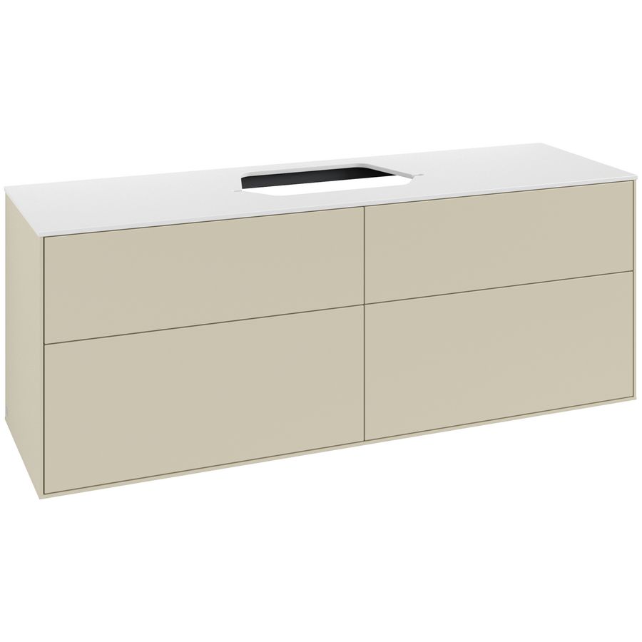 Wastafelonderkast Finion 1600x603x501mm S.Grey Matt Lacquer G44100HJ