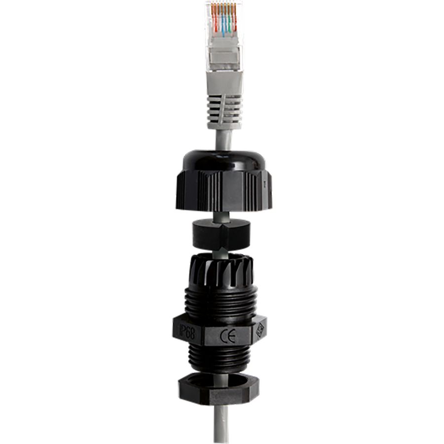 Wartel RJ45 kabel poly 6 UL94 V2 M25 grijs RAL7035 VVE=20