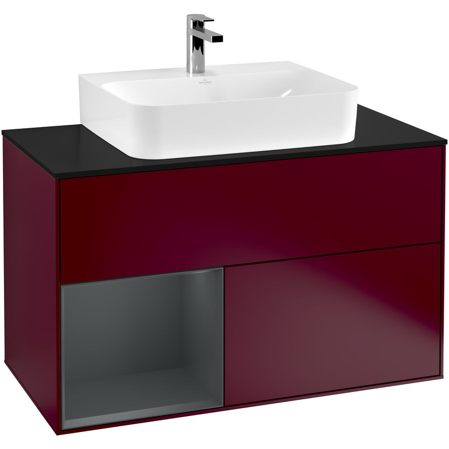 Wastafelonderkast Finion 1000x603x501mm Peony Matt Lacquer F112HGHB