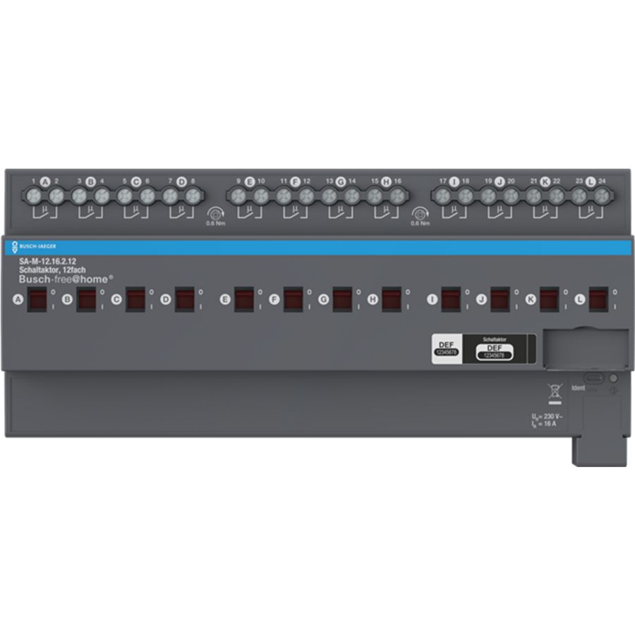 Schakelactor 14-voudig 16A MDRC SA-M-12.16.2.12 (SA-M-12.16.2.12)