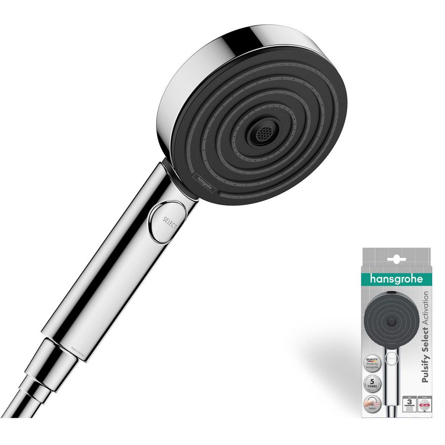 Pulsify Select hoofddouche 105 3 straalsoorten Activ. EcoSmart 24101000