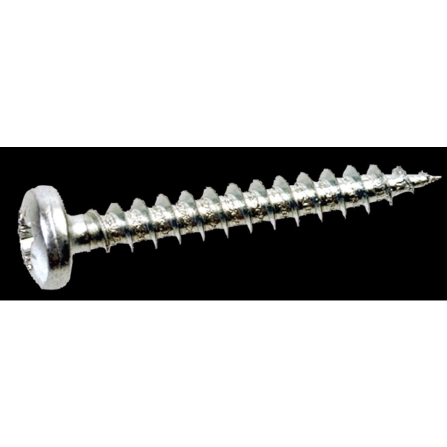 Spaanplaatschroef 3,5x20mm mtl verzinkt bolcilinderkop VVE=200