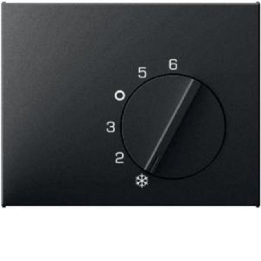 Centraalstuk regelknop kamerthermostaat antraciet mat K.1