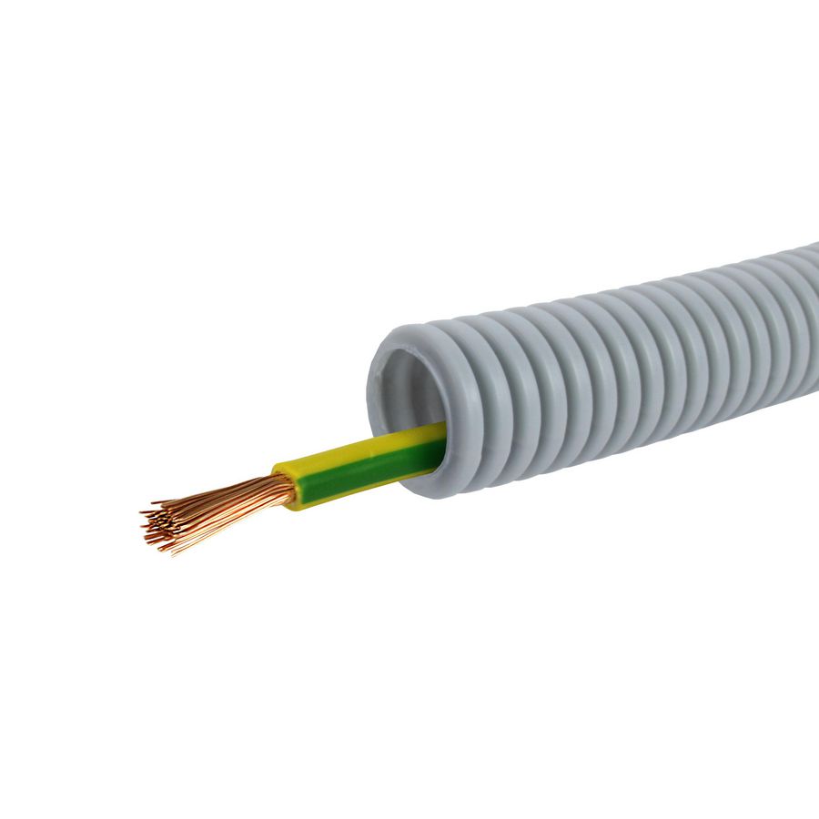 Rol a 100mtr. voorbedrade flexibele buis FlexPP GR 16 GG 6mm² HO-7V-R