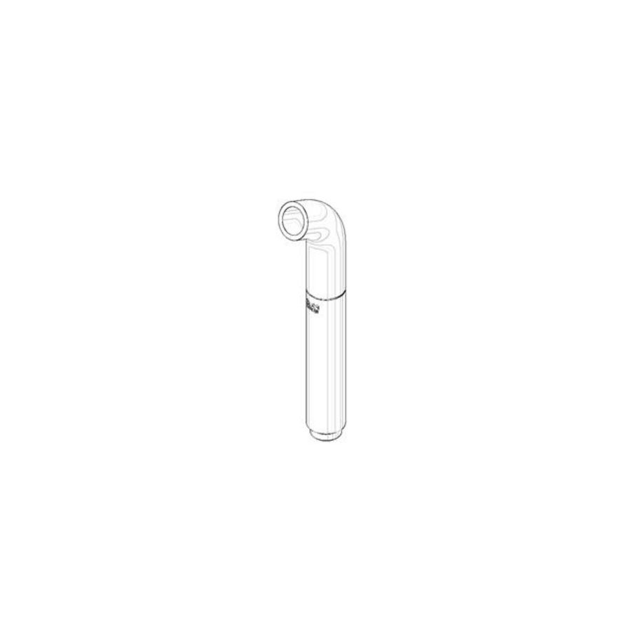 Douchekop douchegarnituur Gietbuis 31x191x50mm Platina geb