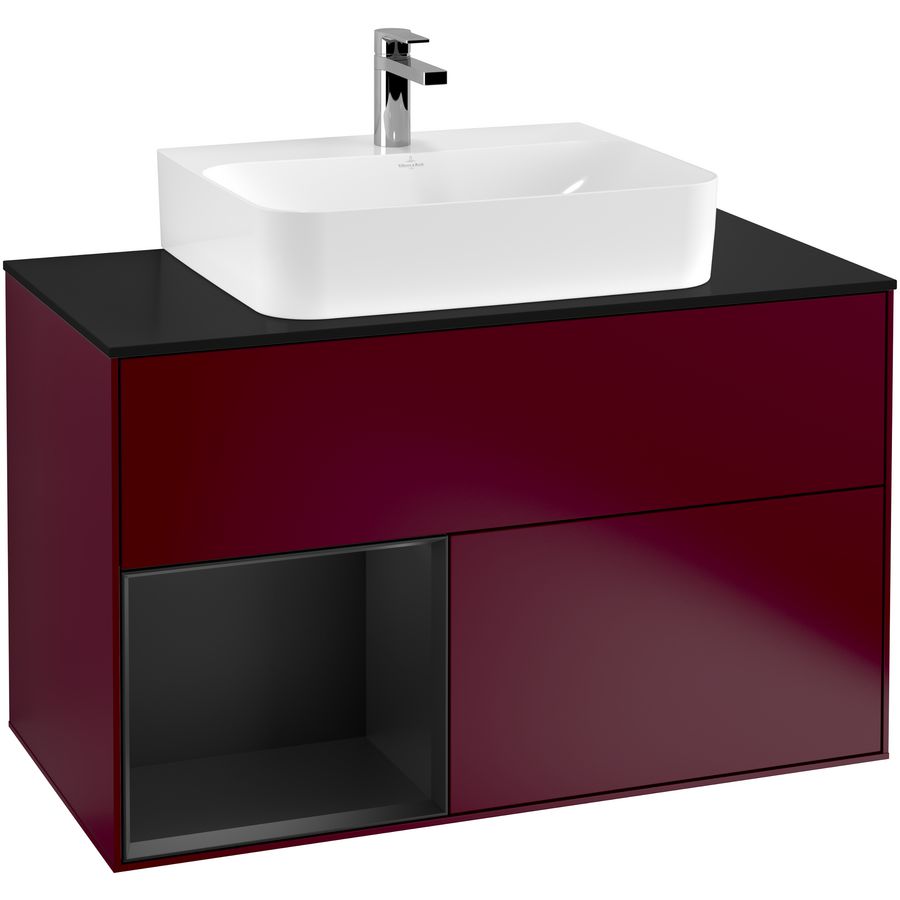 Wastafelonderkast Finion 1000x603x501mm Peony Matt Lacquer F112PDHB