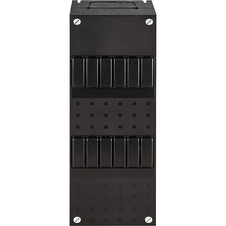 Lege kast incl 2x DIN-rail 110x330mm 12 modulen