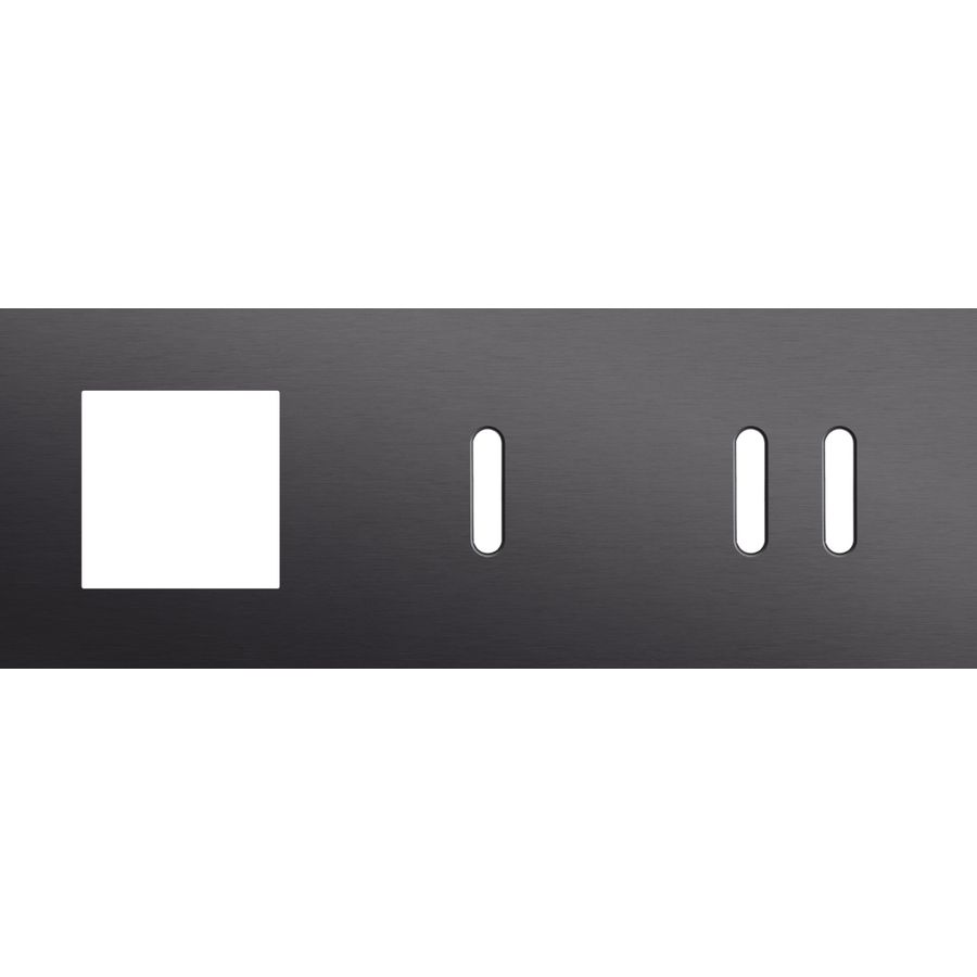 Afdekplaat 3-voud horiz. 71mm centerafst. 224-56720