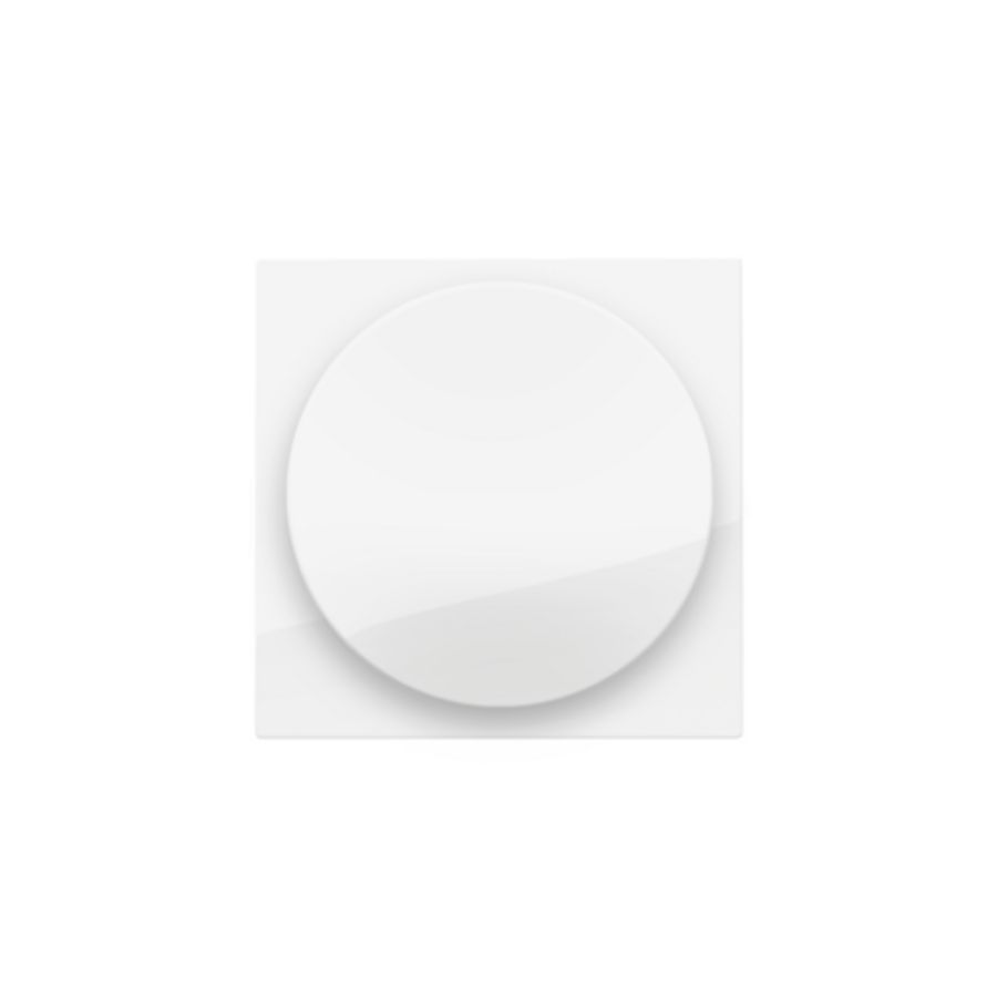 Afwerkingsset draaiknopdimmer/extensie incl.draaiknop br.whi