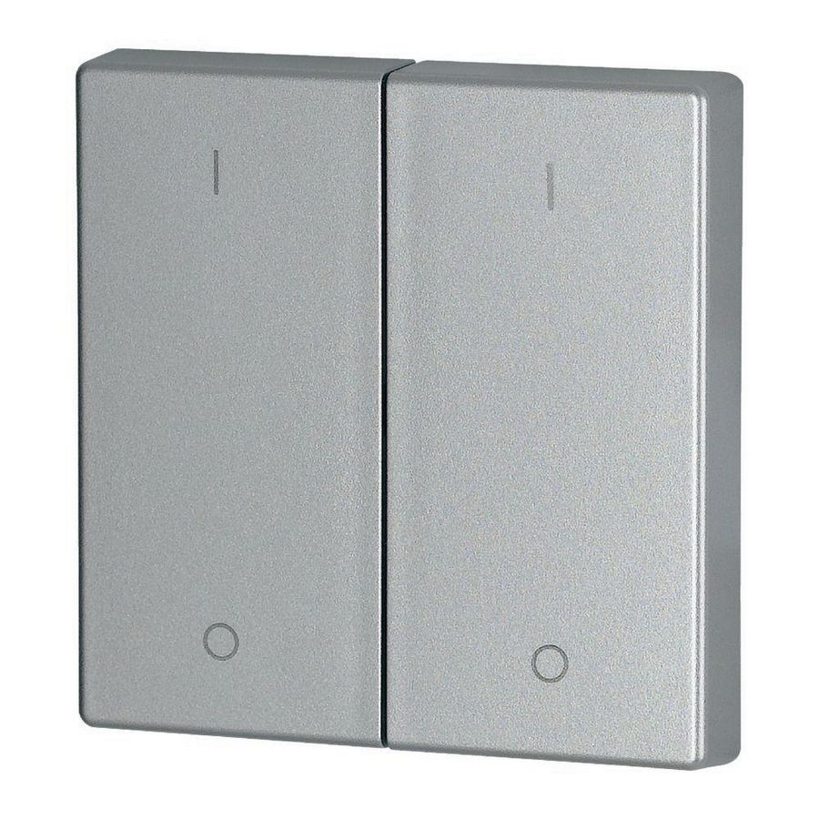 Schakelwip 2V, mat zonder LED, zilver, 1/0 Eaton